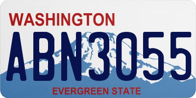 WA license plate ABN3055