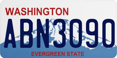 WA license plate ABN3090