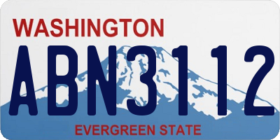 WA license plate ABN3112