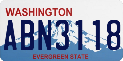 WA license plate ABN3118