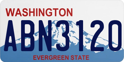 WA license plate ABN3120