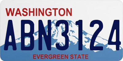 WA license plate ABN3124