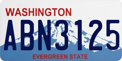 WA license plate ABN3125