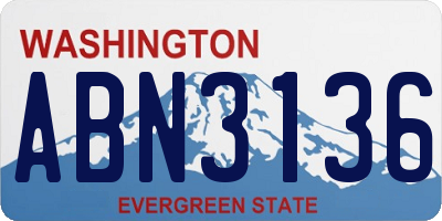 WA license plate ABN3136