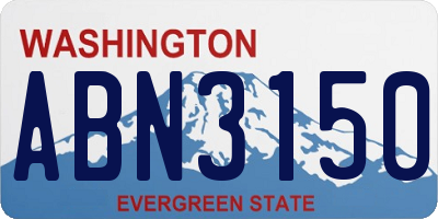 WA license plate ABN3150