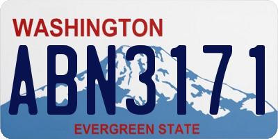 WA license plate ABN3171
