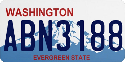 WA license plate ABN3188