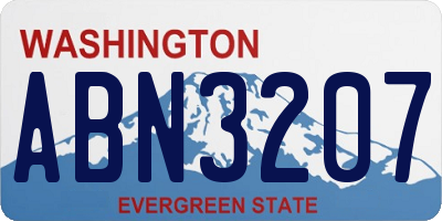 WA license plate ABN3207