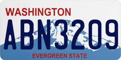 WA license plate ABN3209