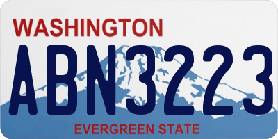 WA license plate ABN3223