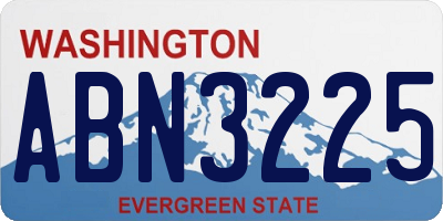 WA license plate ABN3225