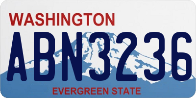 WA license plate ABN3236