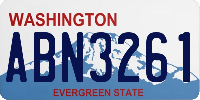 WA license plate ABN3261
