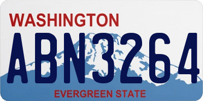 WA license plate ABN3264