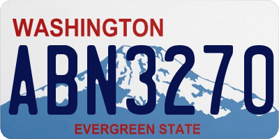 WA license plate ABN3270