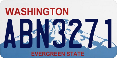 WA license plate ABN3271