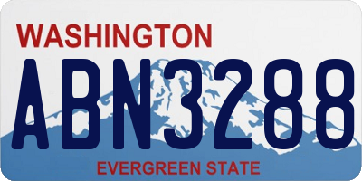 WA license plate ABN3288