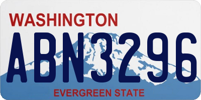 WA license plate ABN3296