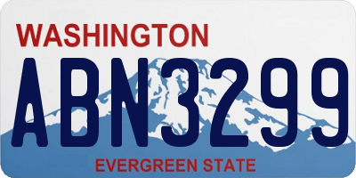 WA license plate ABN3299