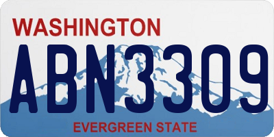 WA license plate ABN3309