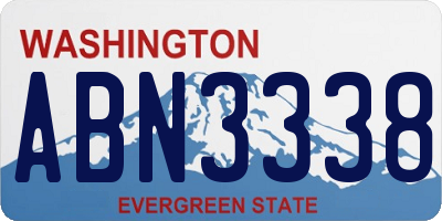 WA license plate ABN3338
