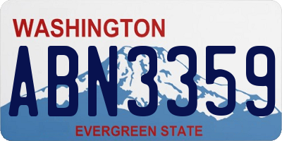 WA license plate ABN3359