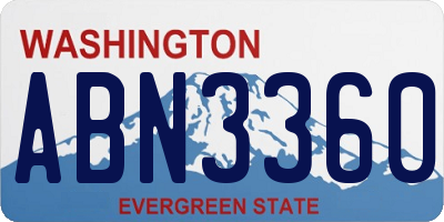 WA license plate ABN3360