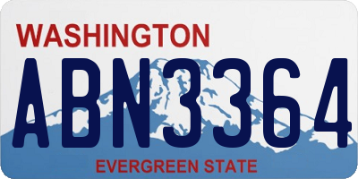 WA license plate ABN3364