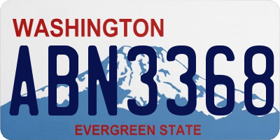 WA license plate ABN3368