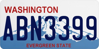 WA license plate ABN3399