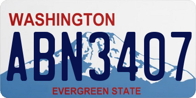 WA license plate ABN3407