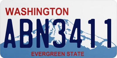 WA license plate ABN3411