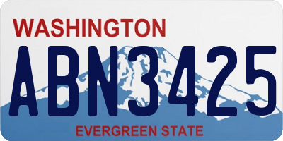 WA license plate ABN3425