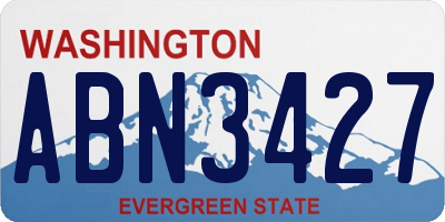 WA license plate ABN3427