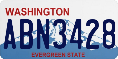 WA license plate ABN3428