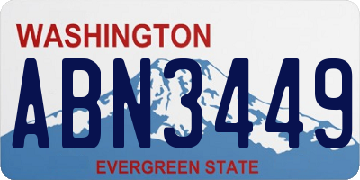 WA license plate ABN3449