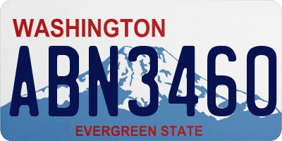 WA license plate ABN3460