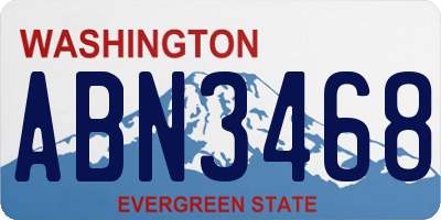 WA license plate ABN3468