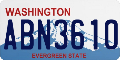 WA license plate ABN3610
