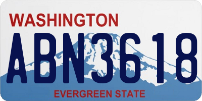 WA license plate ABN3618