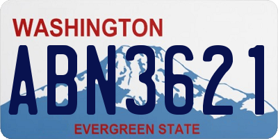 WA license plate ABN3621