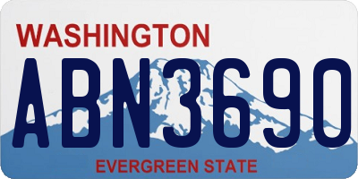 WA license plate ABN3690