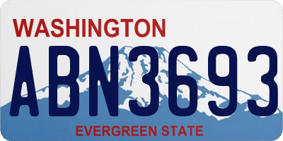 WA license plate ABN3693