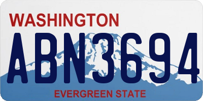 WA license plate ABN3694