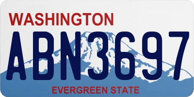 WA license plate ABN3697
