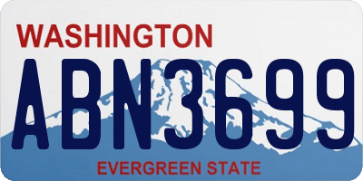 WA license plate ABN3699