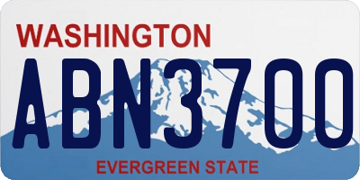 WA license plate ABN3700