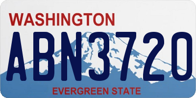 WA license plate ABN3720