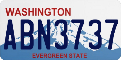 WA license plate ABN3737