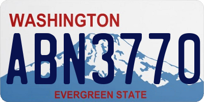 WA license plate ABN3770
